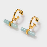 Azura T-Bar Hoop Earrings