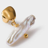 Sol Pearl Bar Waterproof Earrings