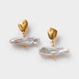 Sol Pearl Bar Waterproof Earrings