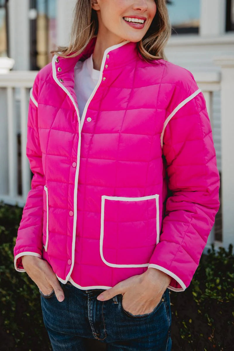 Quilted Trim Jacket