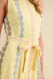 Lemon Sleeveless Maxi Dress