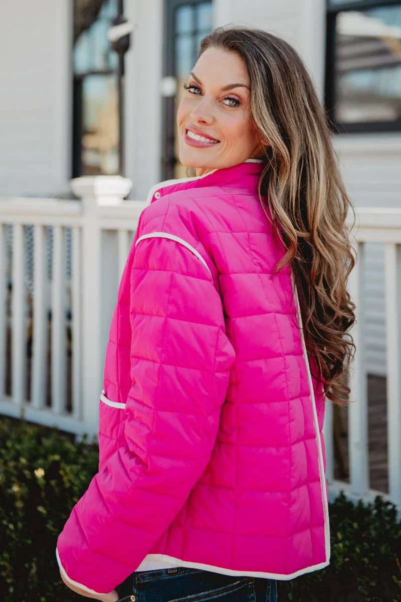 Quilted Trim Jacket