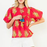 Camille Floral Top
