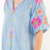 Millie Floral Embroidered Blouse