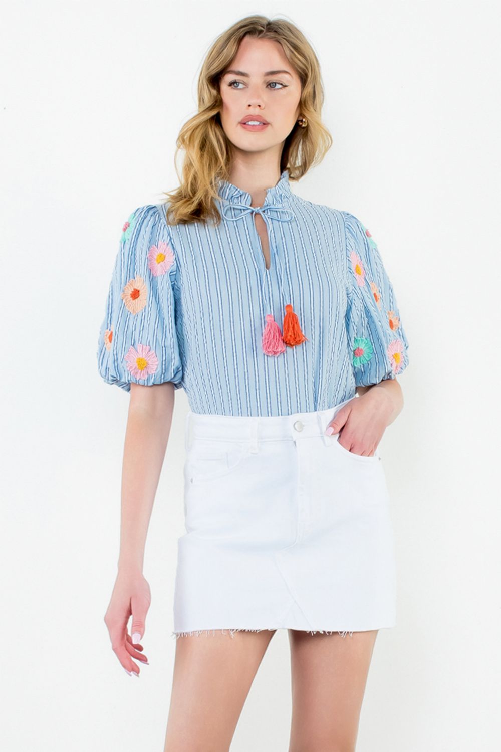 Mizel Embroidered Blouse