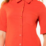 Pocket Collared Dress