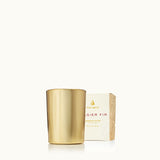 Frasier Fir Gold Votive Candle-THY