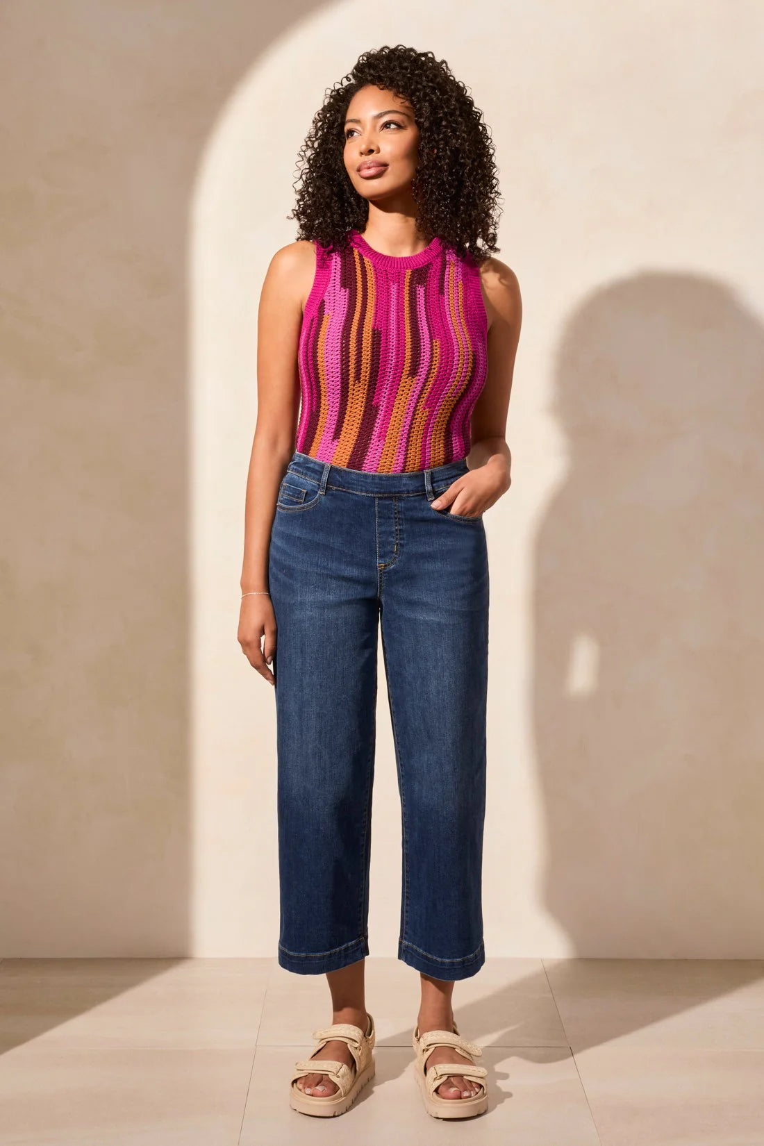 Audrey Pull On Cropped Jean