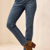 Audrey Faux Suede Slim Ankle Pants