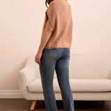 Cap Sleeve Mock Neck Knit Top