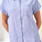 Cotton Cap Sleeve Blouse