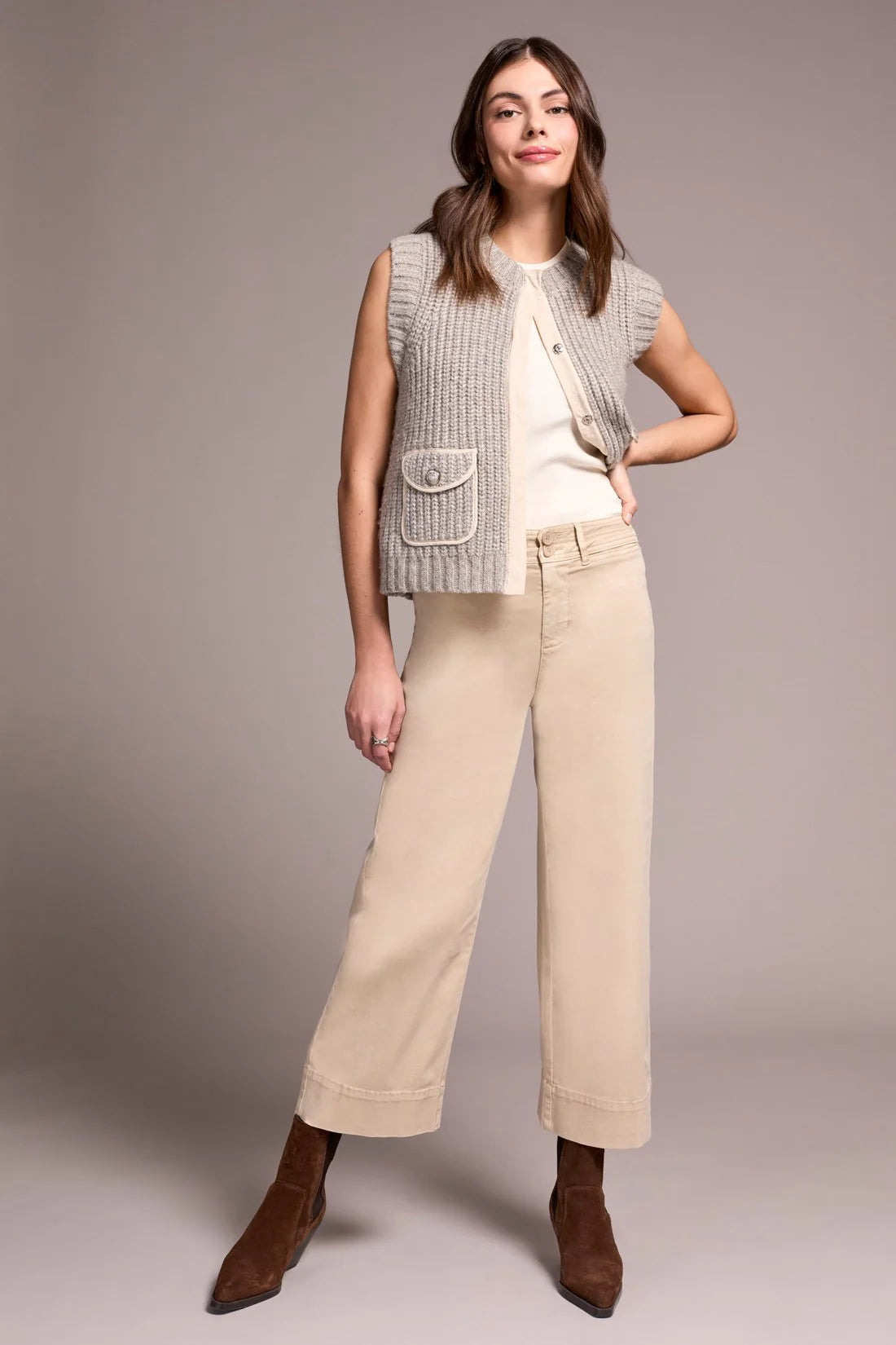 Comfort Stretch High Rise Palazzo Pants