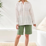 Embroidered Cotton Voile Blouse