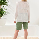 Embroidered Cotton Voile Blouse
