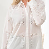 Embroidered Cotton Voile Blouse