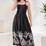 Poplin Midi Dress