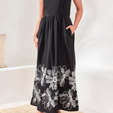 Poplin Midi Dress