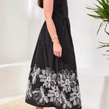 Poplin Midi Dress