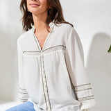 Eyelet Novelty Blouse