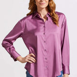 Flowy Satin Button Down