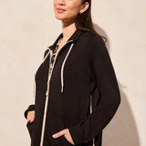 Techno Lux Mock Neck Cardigan