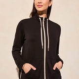 Techno Lux Mock Neck Cardigan