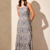 Sleeveless Square Neck Maxi
