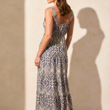 Sleeveless Square Neck Maxi