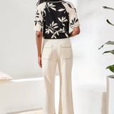 Stretch HighRise Wide Leg Capri
