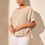 Gauze Caftan Blouse