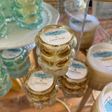 Amber Glass Bubble Candles