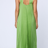 Mellisa Pleated Satin Dress