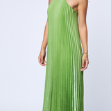 Mellisa Pleated Satin Dress