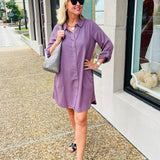 Tara Roll-Up Shirt Dress