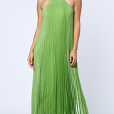 Mellisa Pleated Satin Dress