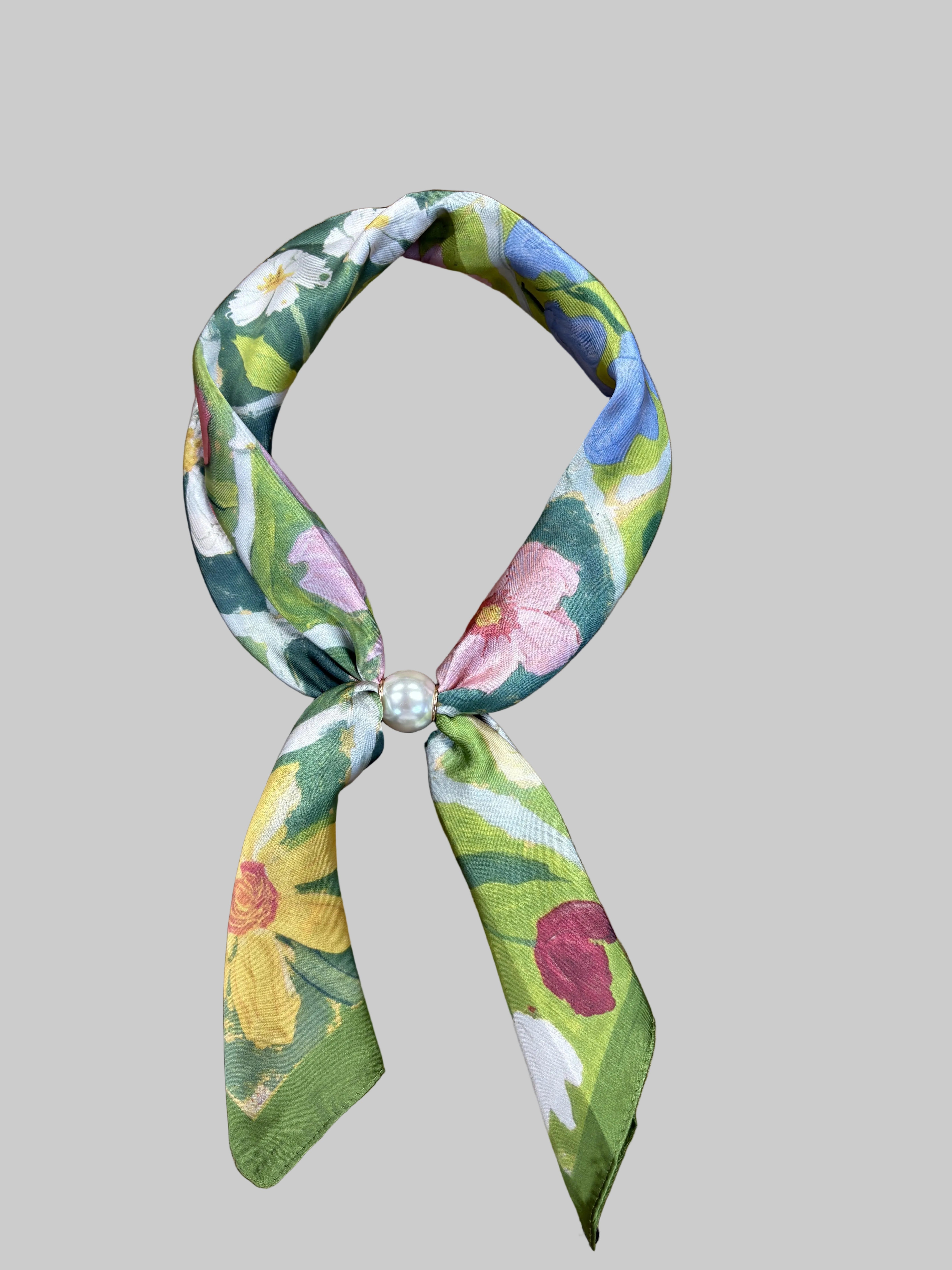 Long Magnetic Pearl Scarf