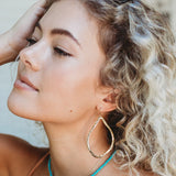 Addison Hammered Hoop
