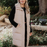 Long Quilted Puffer Vest