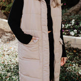 Long Quilted Puffer Vest