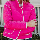 Quilted Trim Jacket