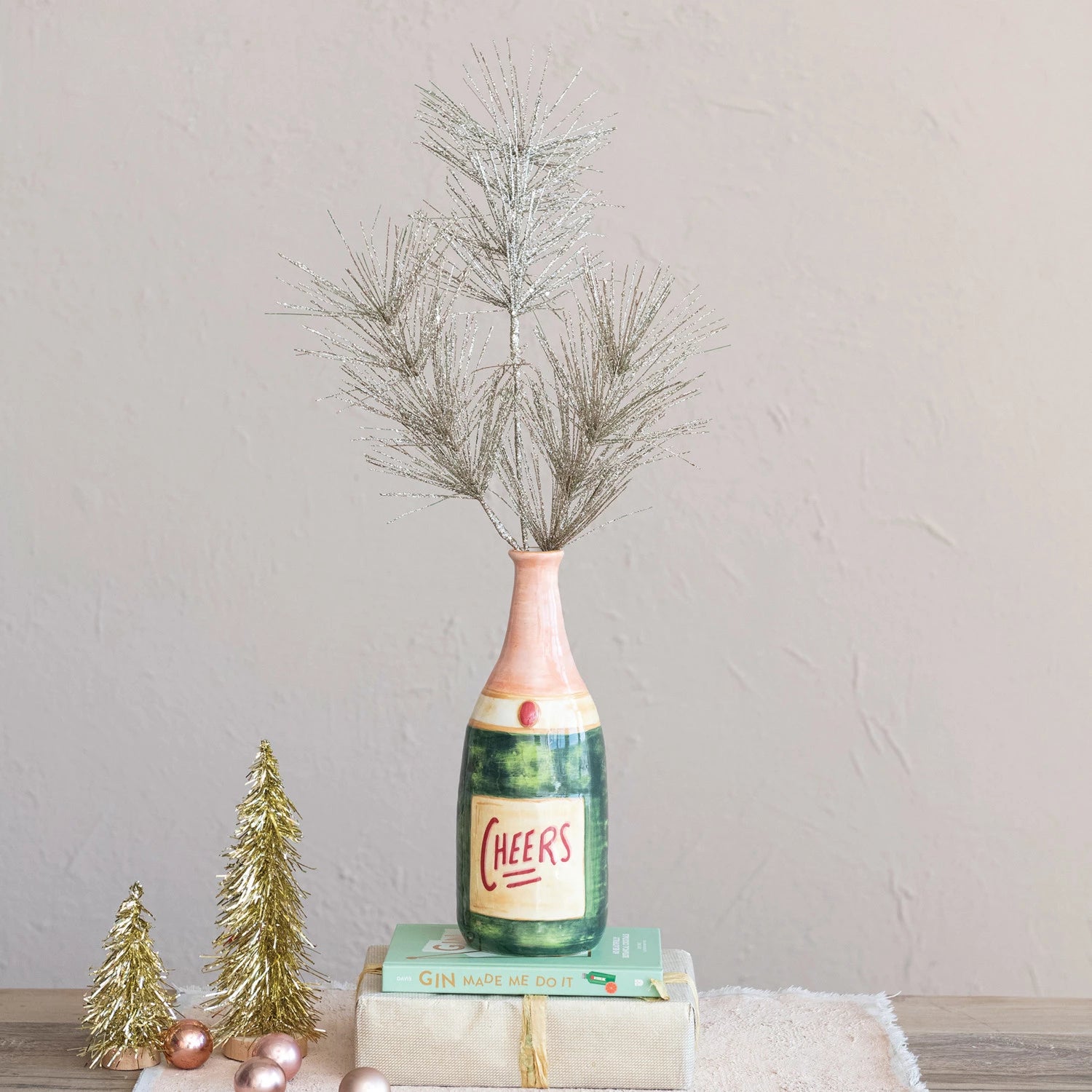 Stoneware Champagne Bottle