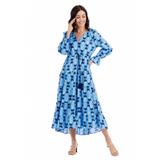 BLUE DOLAN MAXI DRESS